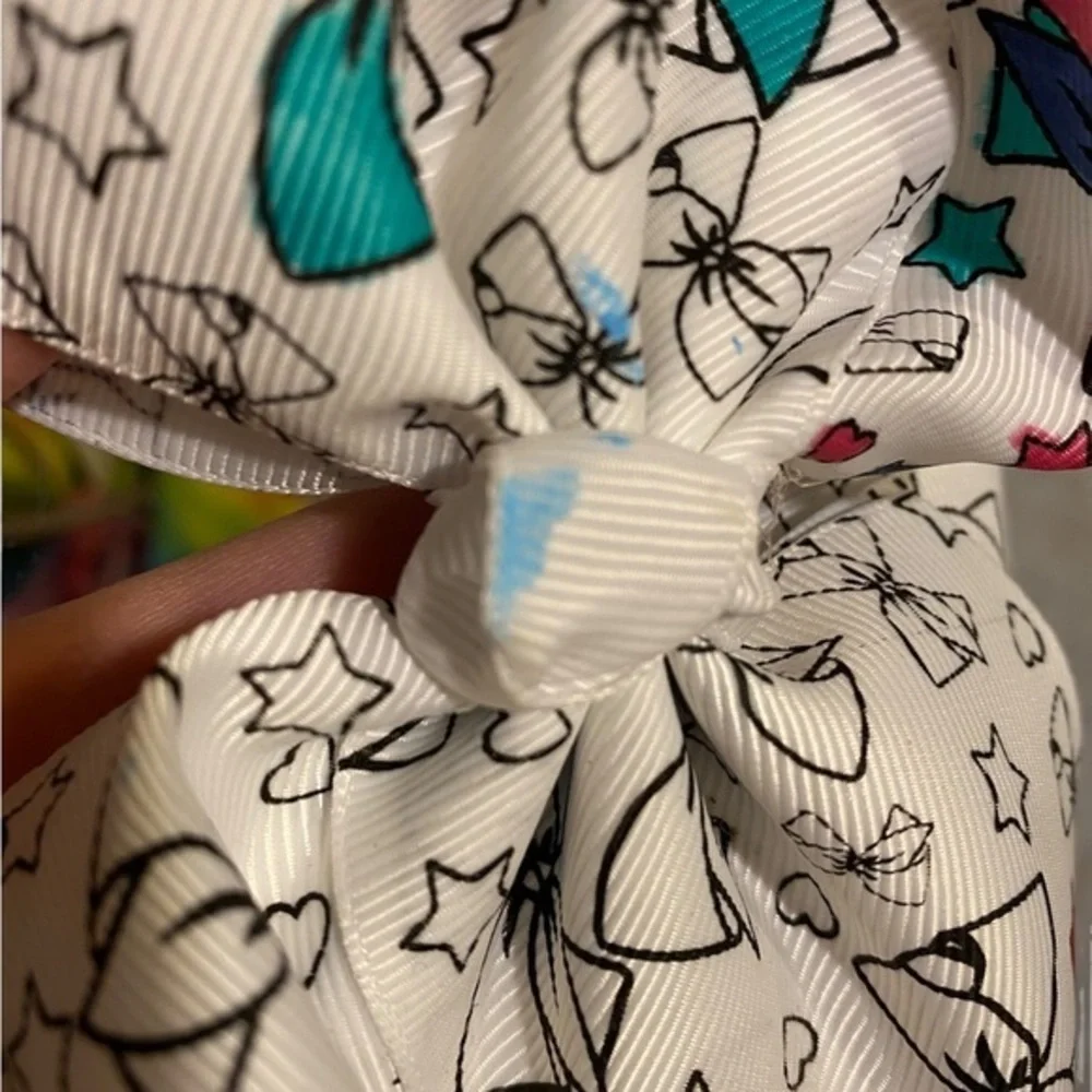Jojo siwa hair bows large size colorful with bow holder
